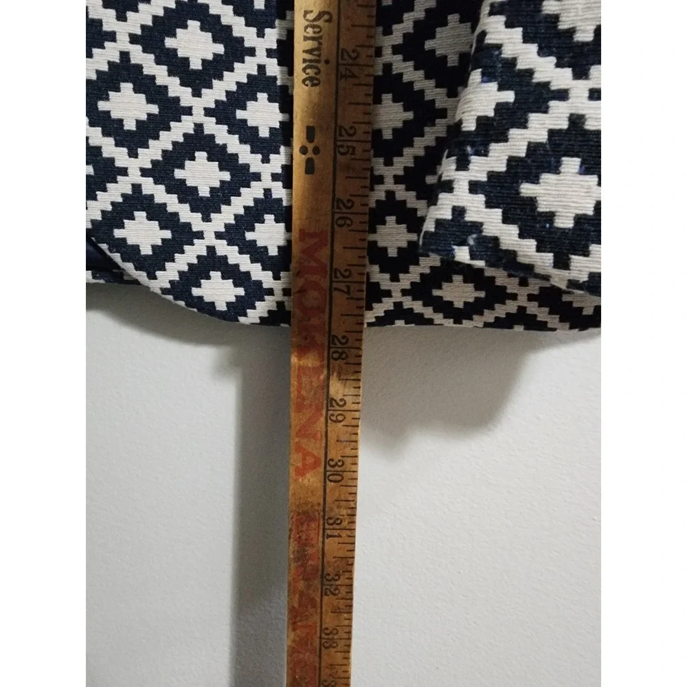 Elie Balleh Milano Italy Urben Blazer Mens M 38-40 Navy Geometric UEBBW2061-1 - Picture 4 of 9